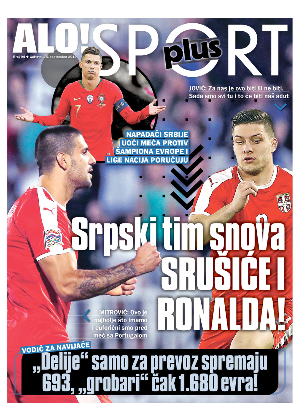 Za nas su govorili Luka Jović i Aleksandar Mitrović. "Delije" i "grobari", evo kako najjeftinije do Minhena, Mančestera...