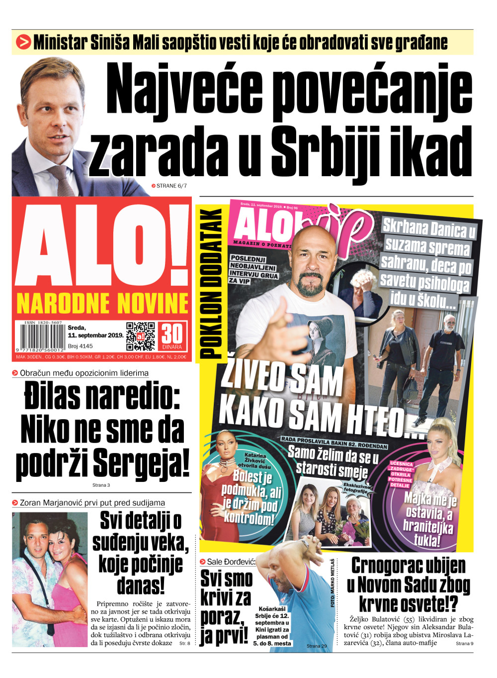 Ministar Siniša Mali saopštio vesti koje će obradovati sve građane! ČITAJTE U "ALO!"