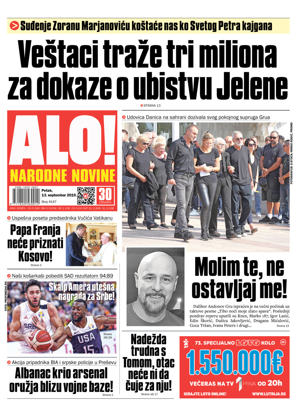 Suđenje Zoranu Marjanoviću koštaće nas ko Svetog Petra kajgana! ČITAJTE U "ALO!"