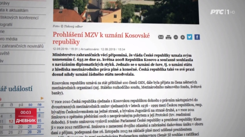 Posle najave predsednika Zemana, Češka donela odluku o Kosovu!