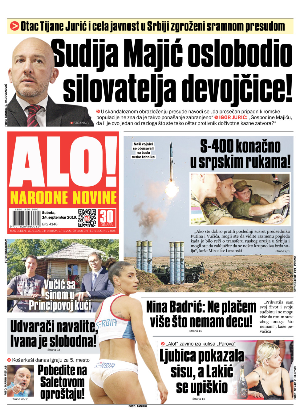 Otac Tijane Jurić i cela javnost u Srbiji zgroženi sramnom presudom! ČITAJTE U "ALO!"