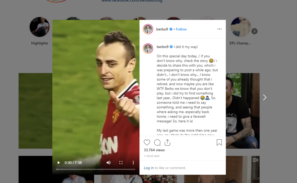 Berbatov obelodanio odlazak u penziju