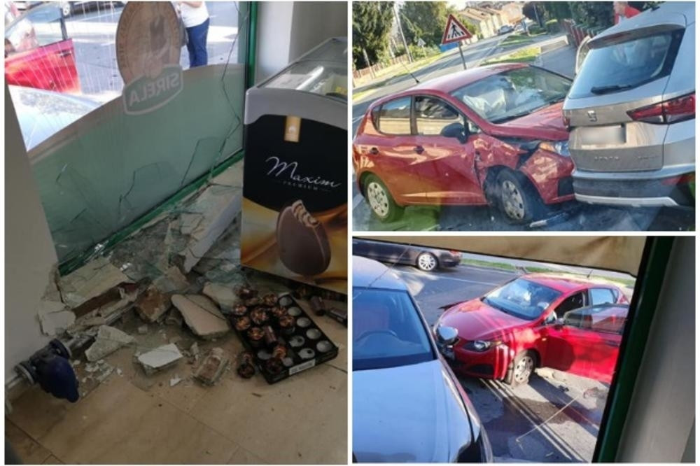Autom uleteo u prodavnicu i razneo je u komade! (VIDEO)