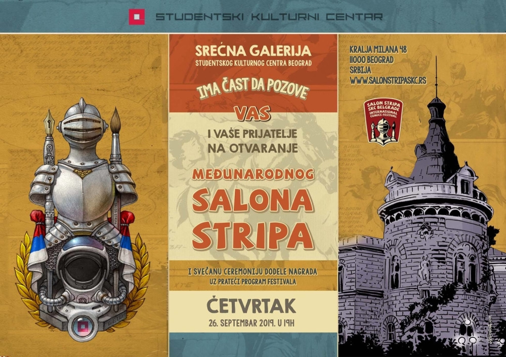 Srećna galerija vas poziva na Međunarodni salon stripa