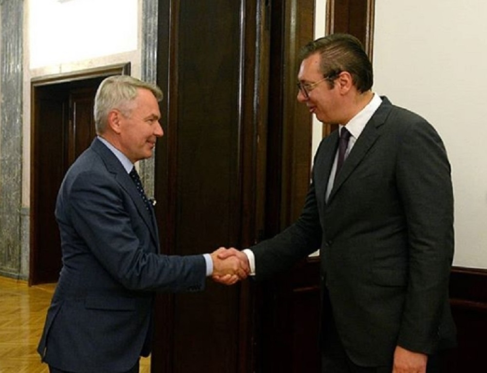 Vučić se sastao sa ministrom spoljnih poslova Finske