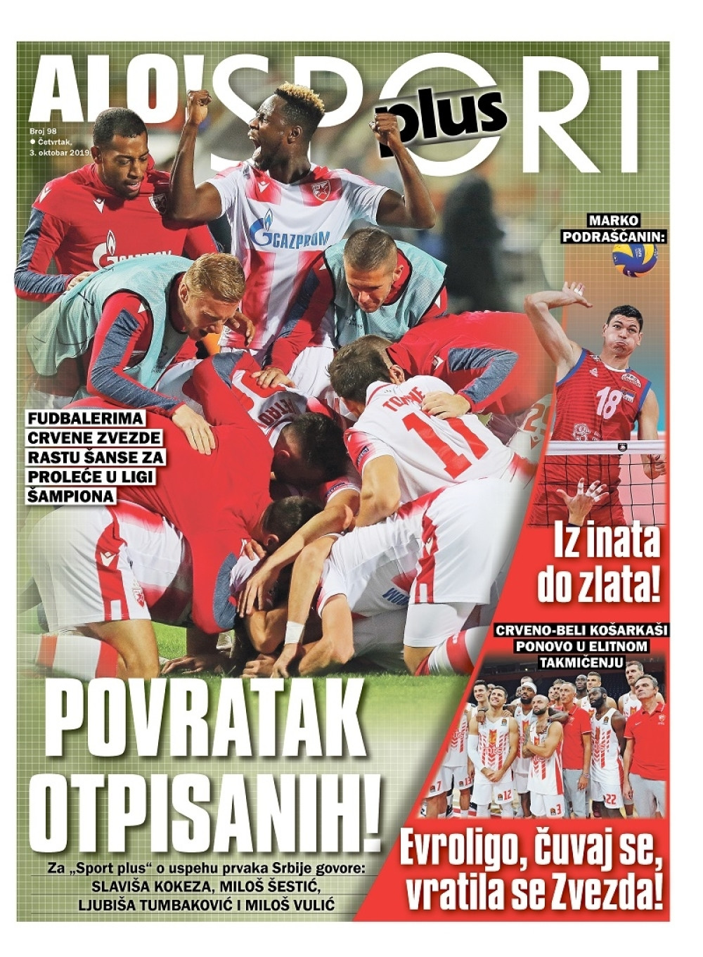 "SPORT PLUS" DONOSI: Zašto je TOTENHEM U RASPADU, gde Šele vidi Zvezdu, šta IBRA SLAVI i tajnu FORMULU USPEHA srpskih odbojkaša