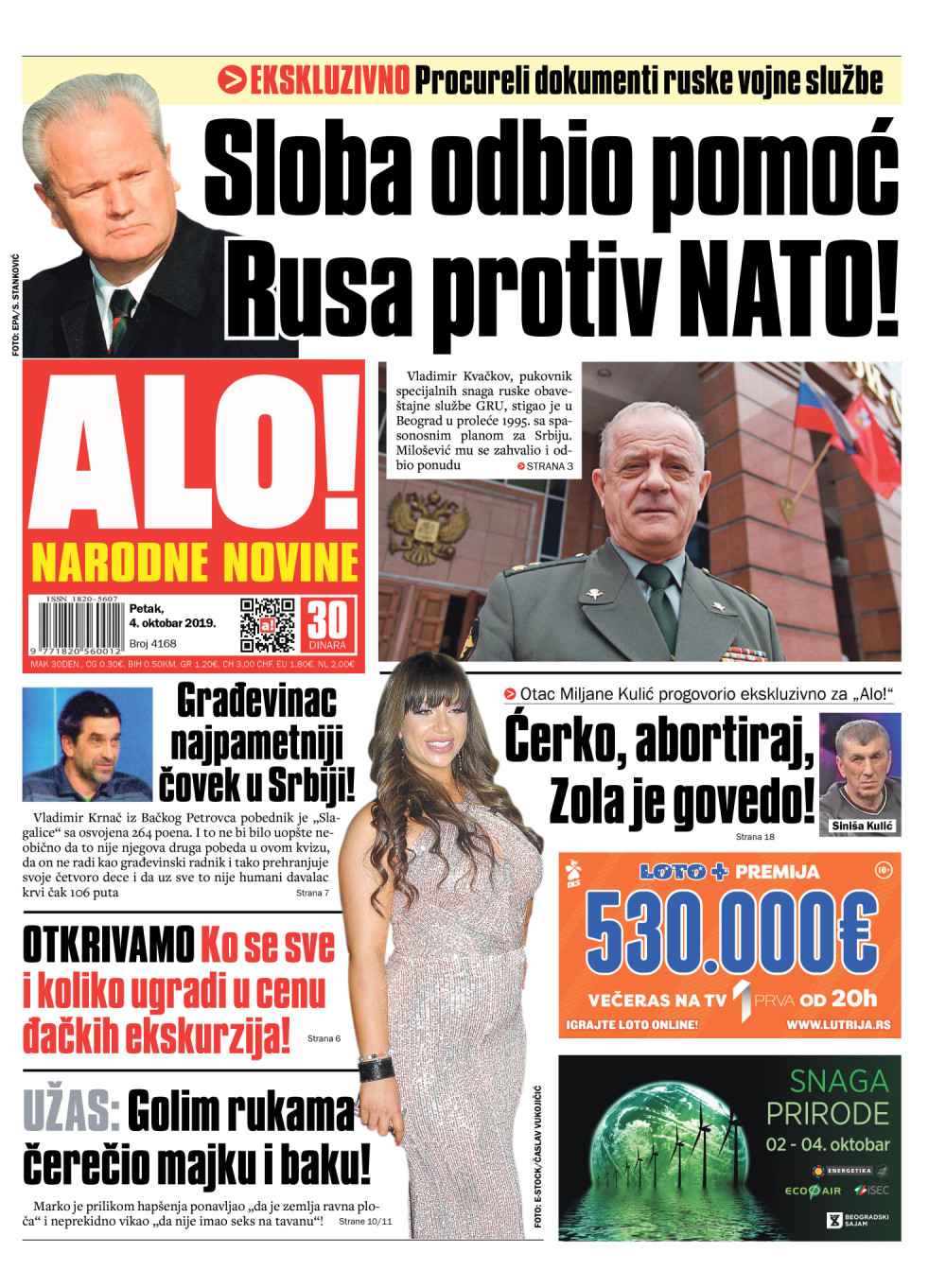 Sloba odbio pomoć Rusa protiv NATO!