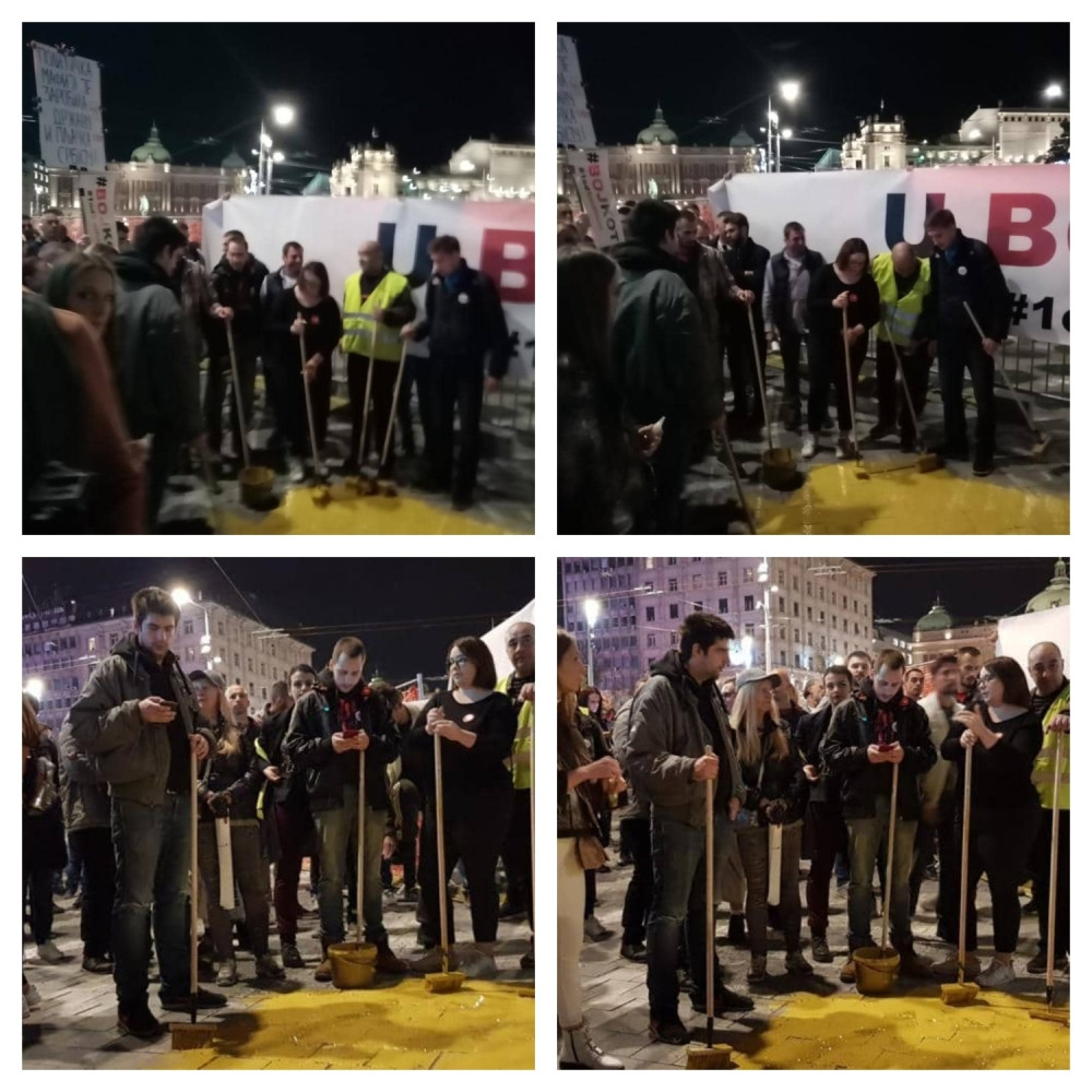 Podnete krivične prijave protiv lica koja su uništavala Trg Republike