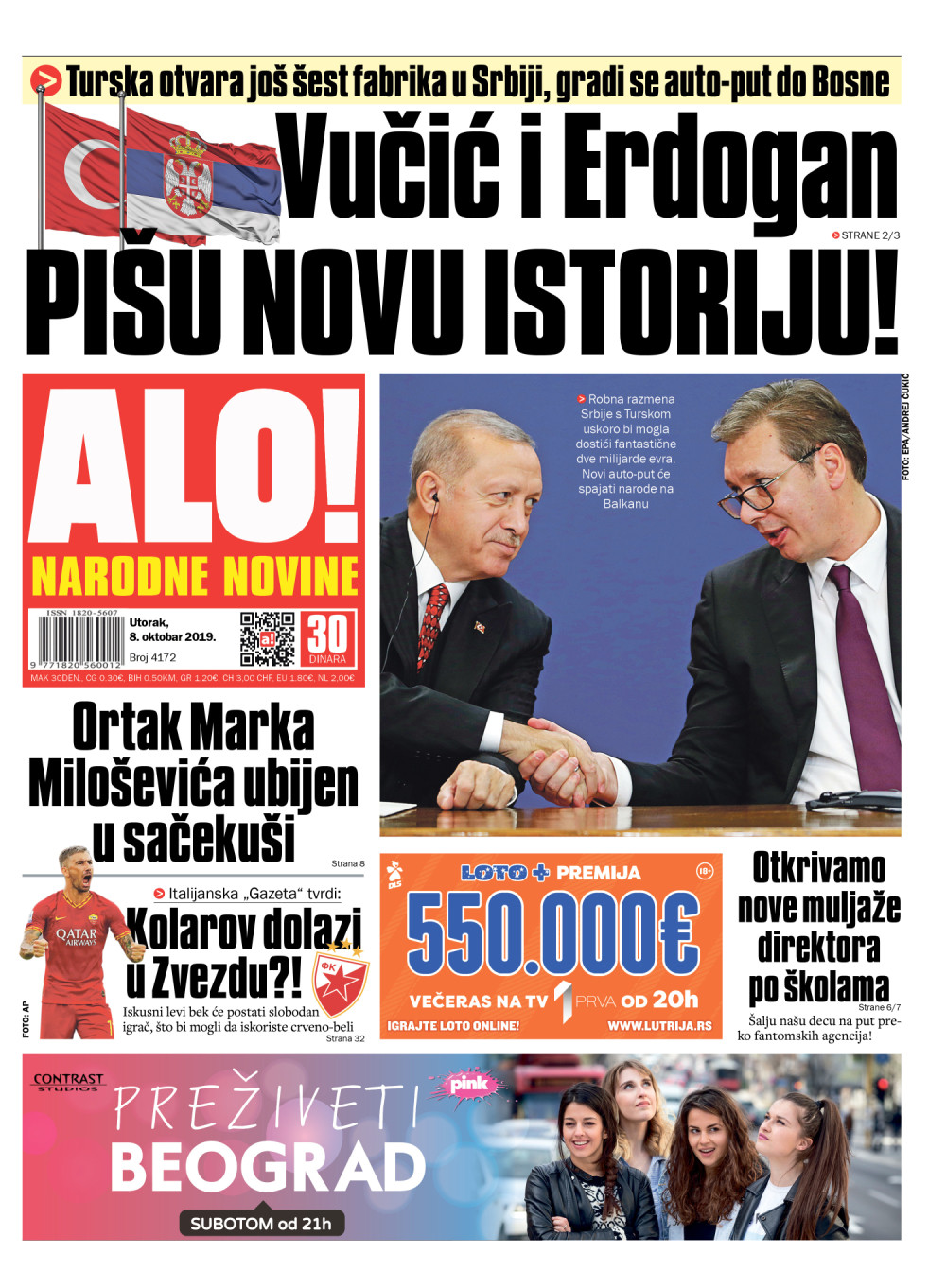 Gradi se auto-put do Bosne! Vučić i Erdogan pišu novu Srbiju!