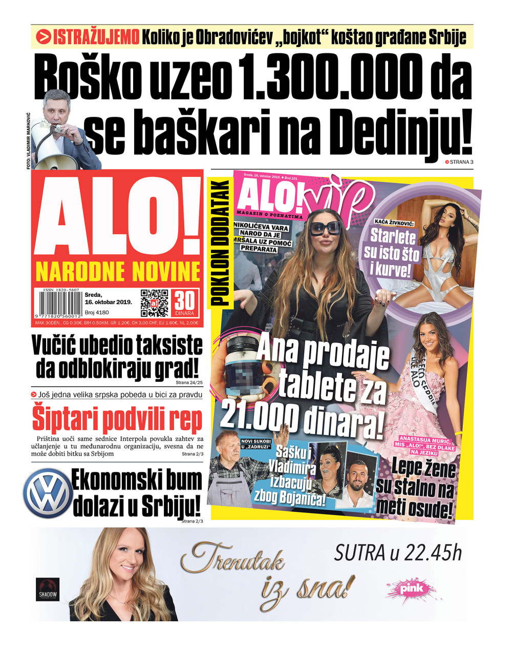 Uzeo 1.300.000 da se baškari na Dedinju!