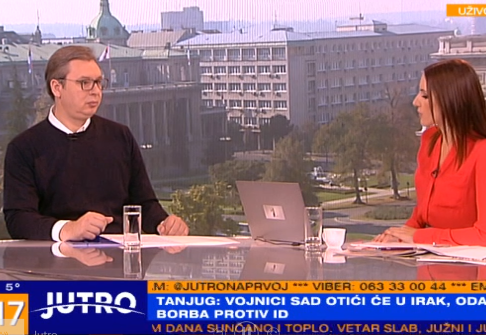 Vučić tražio od voditeljke da kaže istinu - Đubre izdajničko, slobodno recite!