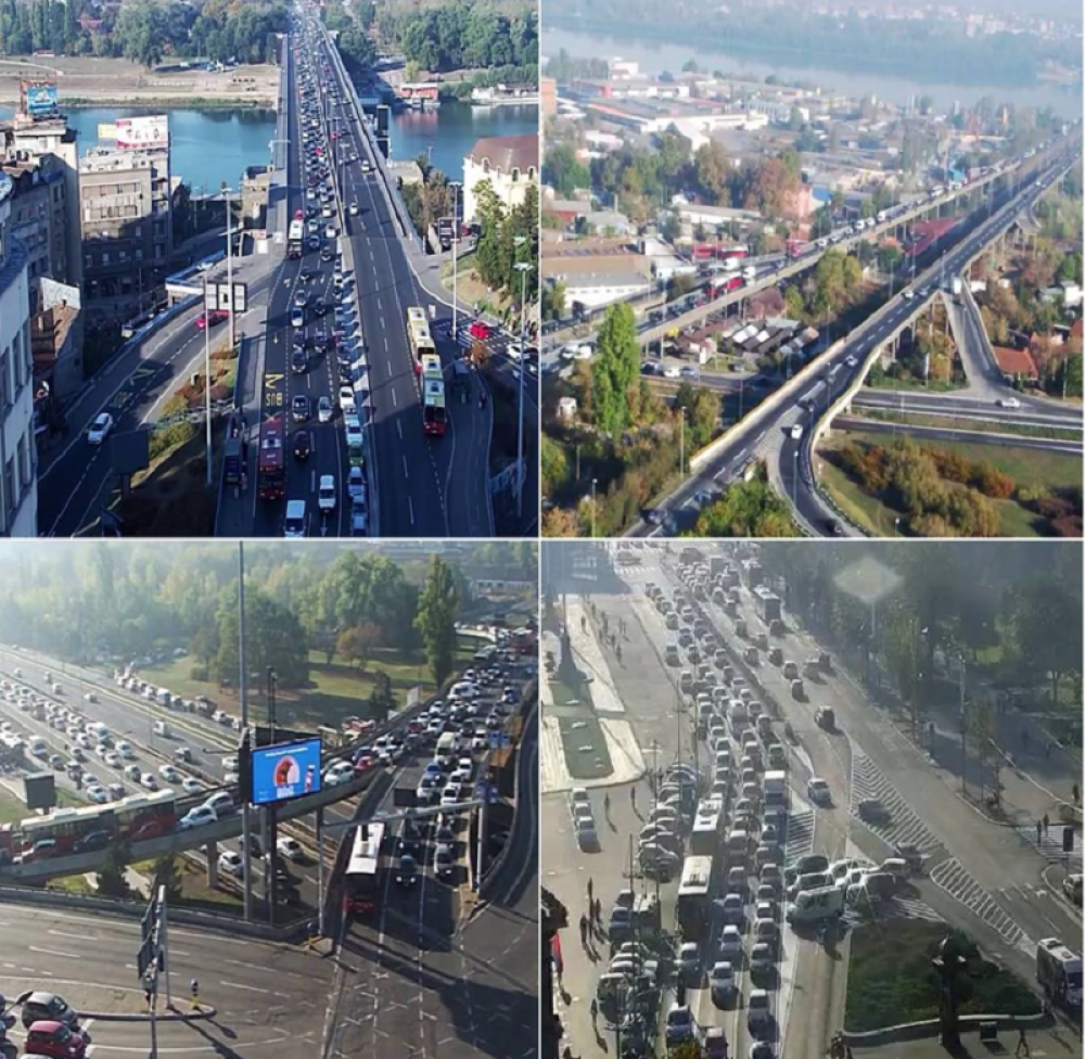 Velike gužve po sprskoj prestonici! Saobraćaj usporen na mostovima, dok je na jednom pravi kolaps!