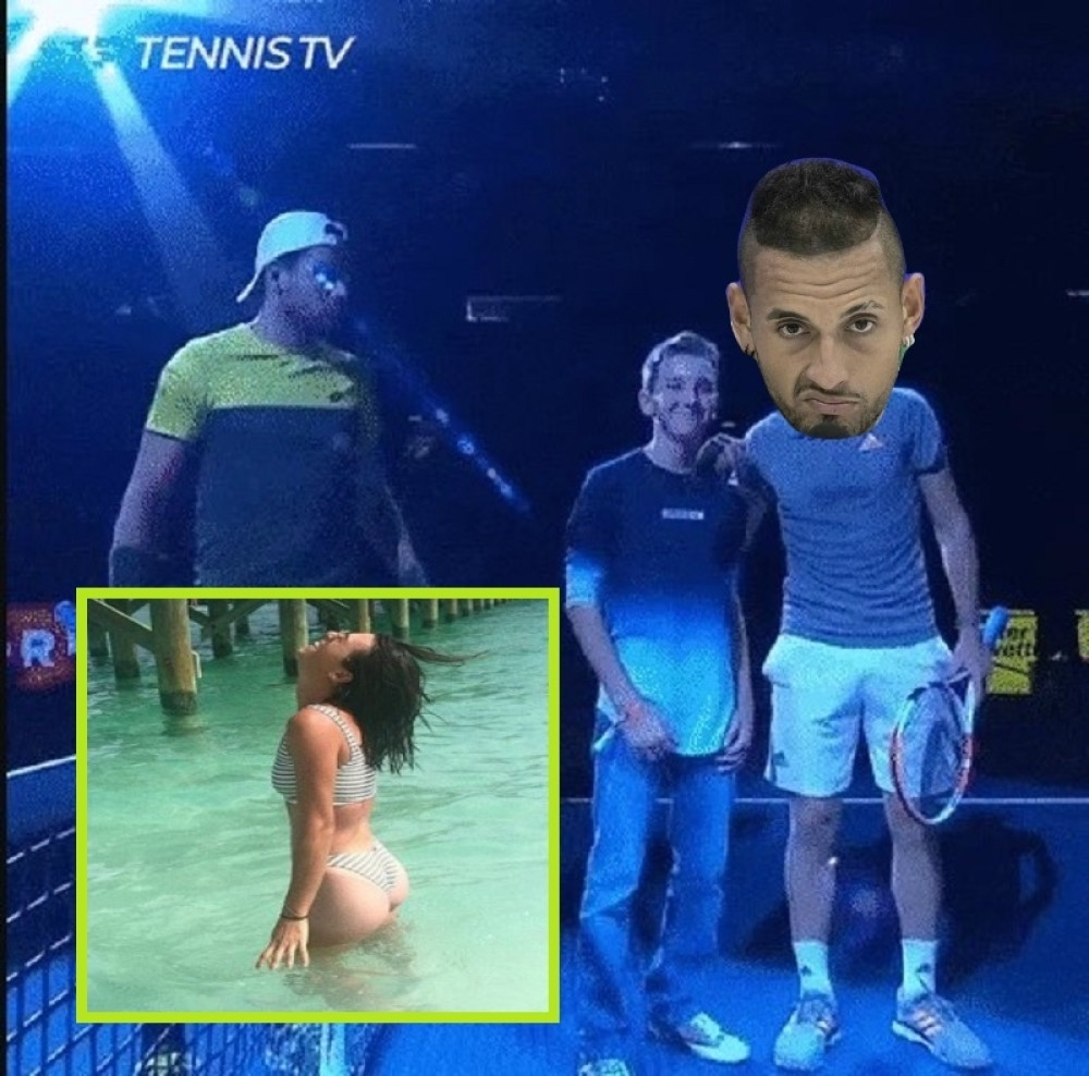 Klinac bezobraznim potezom ispalio tenisera! Potom tražio utehu kod Hrvatice koja je bila sa KIRJOSEM! (FOTO/VIDEO)