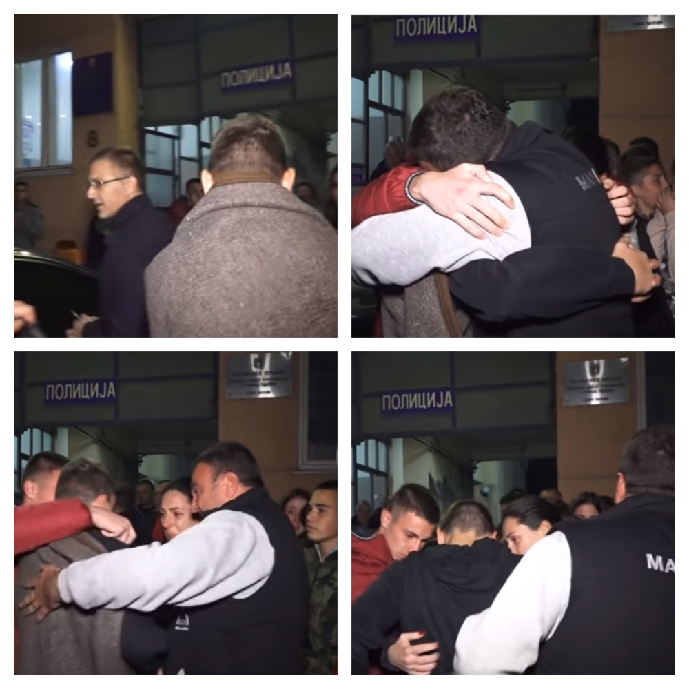 Uplakan dečak stigao u pratnji policije kući! Ovako je sa suzama u očima pao u zagrljaj porodice! (VIDEO)