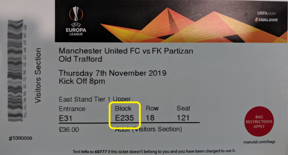 Dobro pogledajte vašu kartu za Ligu Evrope pre ulaska na stadion! (FOTO)