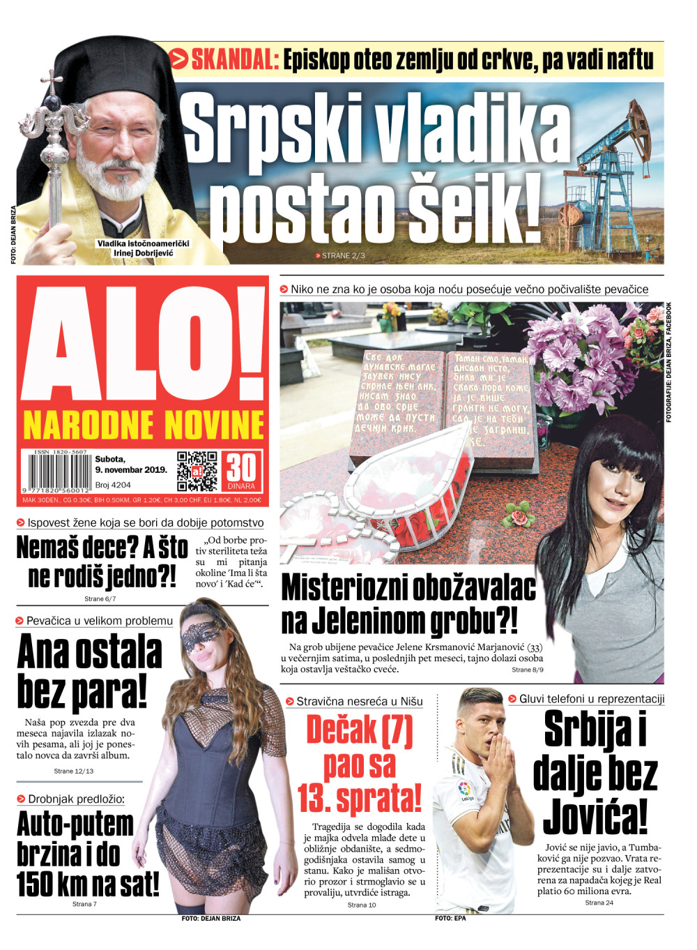 SKANDAL: Episkop istočnoamerički na crkvenoj zemlji vadi naftu! ČITAJTE U "ALO!"