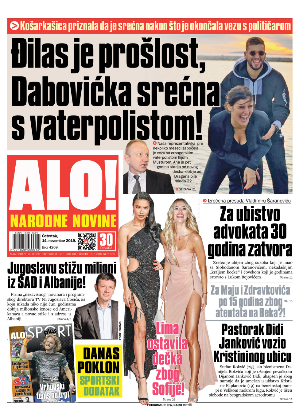 Dabovićka srećna s vaterpolistom!