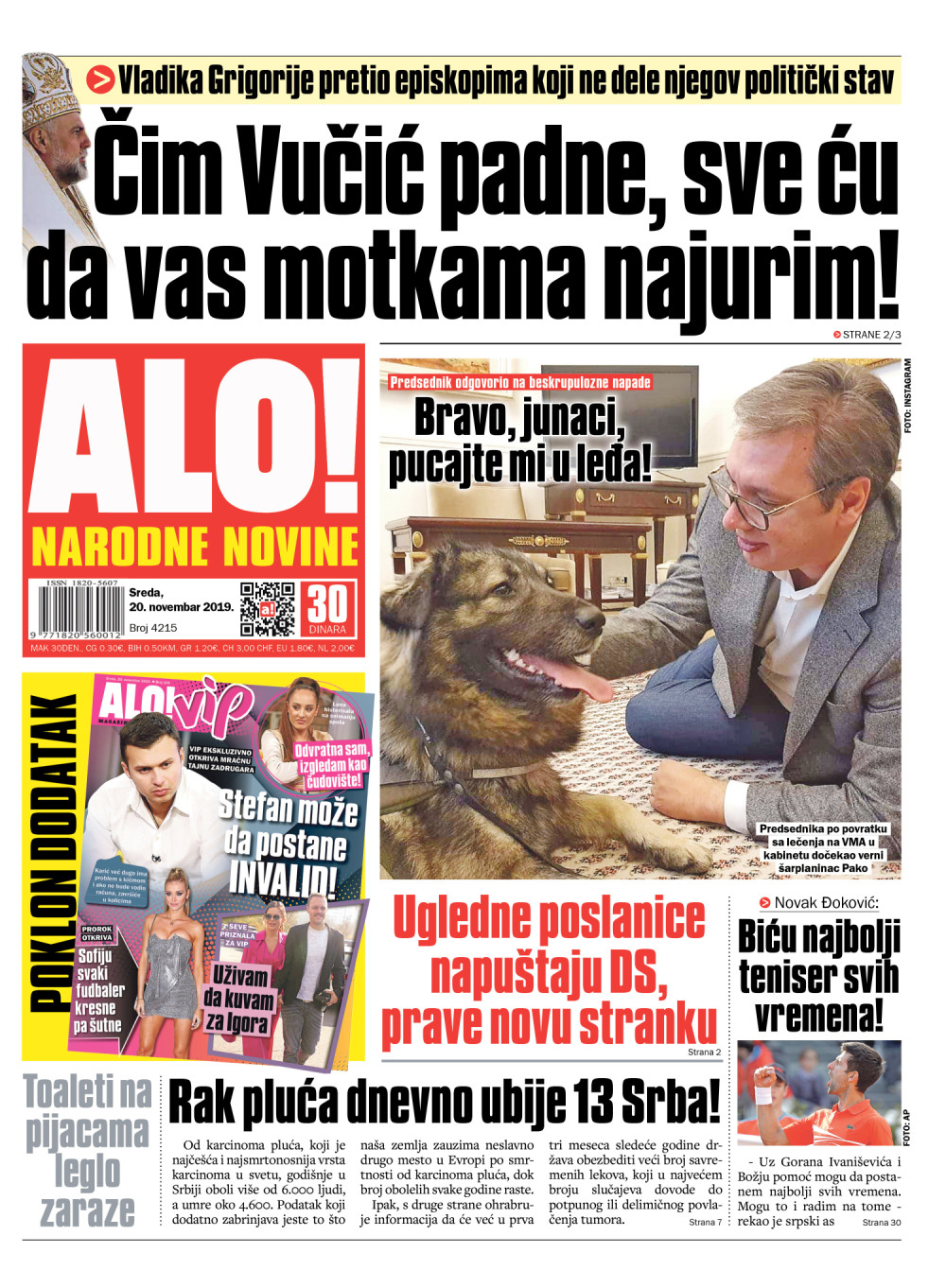 Bravo, junaci, pucajte mi u leđa!