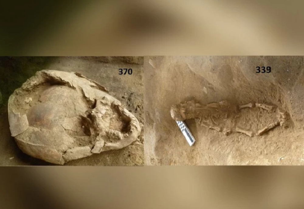 Iskopali su ostatke dva mala deteta, a kada su videli šta im je na glavama ostali su skamenjeni! (FOTO)