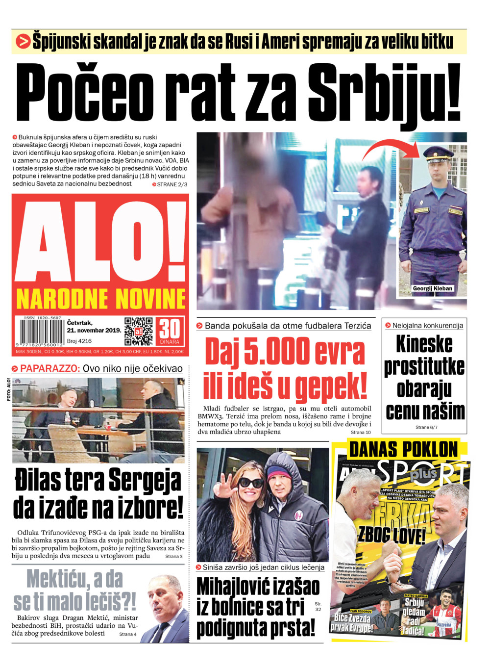 Špijunski skandal najava da se Rusi i Ameri spremaju za veliku bitku! ČITAJTE U "ALO!"