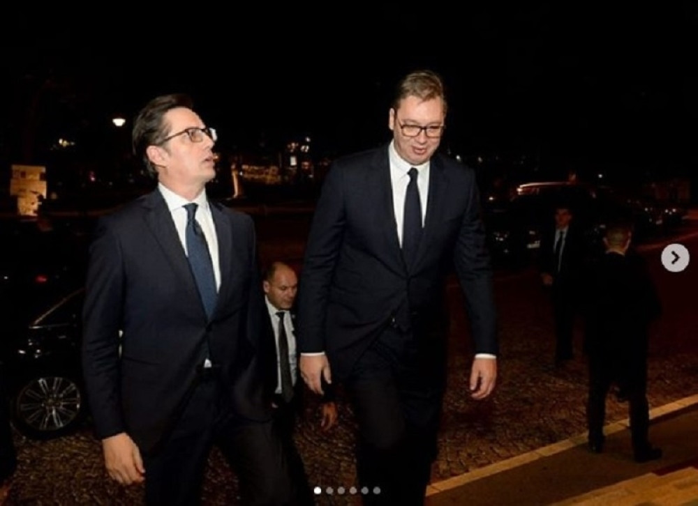 Vučić i Pendarovski na večeri u čast predsednika Makedonije!