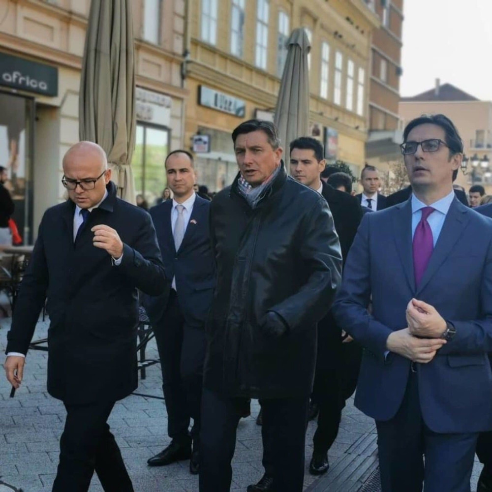 Vučević u šetnji sa predsednicima Slovenije i Severne Makedonije (FOTO)