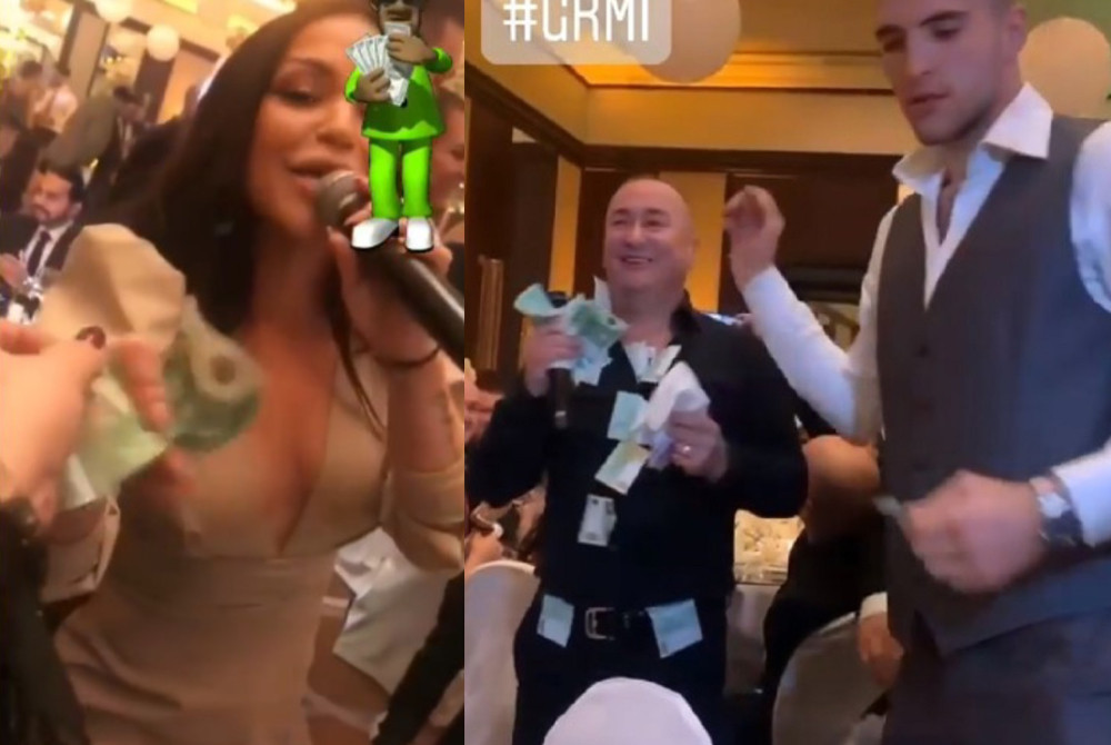 Pljušte evrići na svadbi decenije! Đani i Aleksandra se namlatili za samo par minuta! (VIDEO)