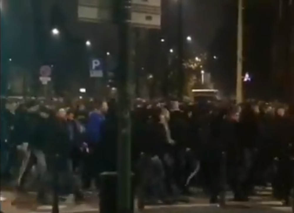Bed blu bojsi izazvali fizički sukob sa pristalicama Atalante (FOTO/VIDEO)