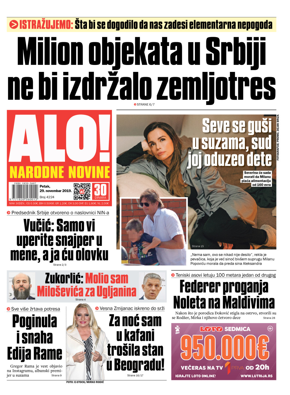 ISTRAŽUJEMO:Šta bi se dogodilo da nas zadesi elementarna nepogoda! ČITAJTE U "ALO!"