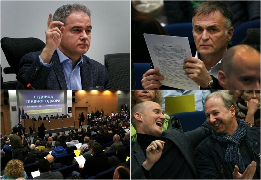 Deo Glavnog odbora napustio sednicu pošto Lečiću nije data reč (FOTO)