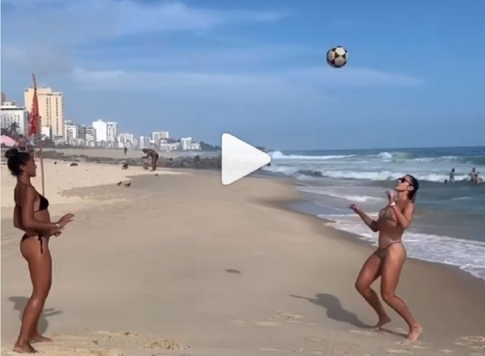 Dve Brazilke grudima dodaju loptu, sve pljašti od umeća! Jedna je već pobedila Nejmara (VIDEO)
