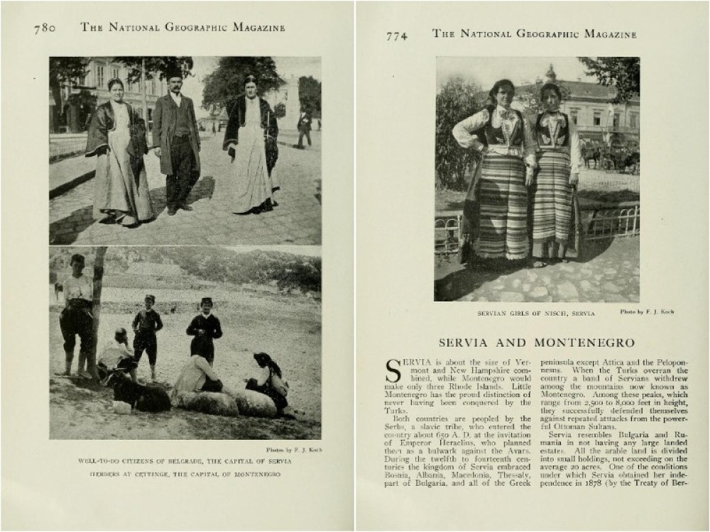 Srbi su najlepši ljudi u Evropi, a Crnogorci srpsko ratničko pleme! Ovako je "Nacionalna geografija" davne 1908. pisala o nama!