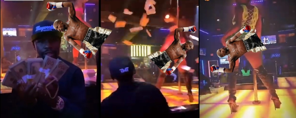 Mejveder obasipao striptizete hiljadama dolara, ovako se provodi jedan od najboljih boksera svih vremena! (VIDEO)