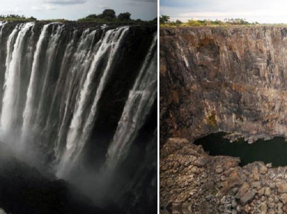 Jedan od najpoznatijih vodopada na svetu potpuno presušio! Ostao samo suv kamen! (FOTO)