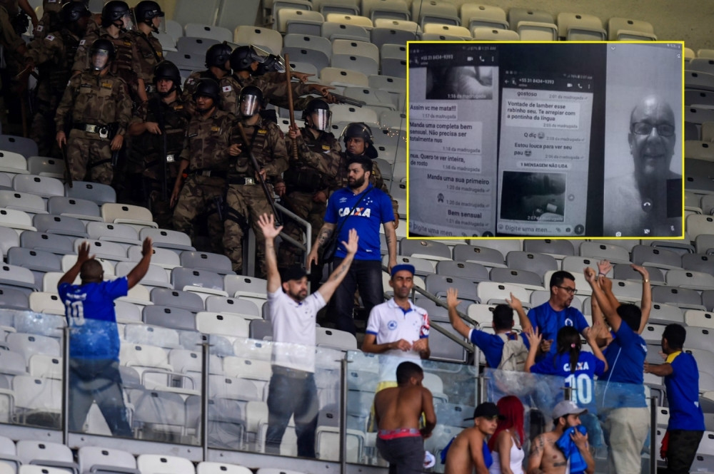 Navijač brutalno nasamario direktora komunikacija, izložio njegove gole slike ispred stadiona pa potom poveo navijanje! (FOTO/VIDEO)