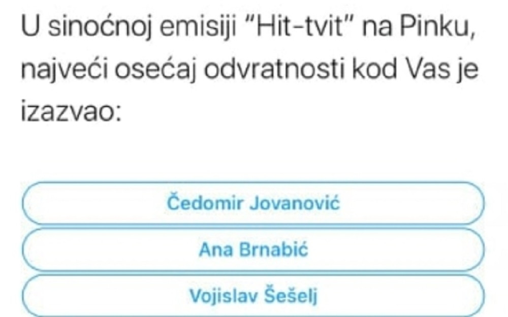 Vuk Jeremić objavio anketu, Milenko Jovanov mu odgovorio i nasmejao ceo Tviter: Koja od navedenih pojava izaziva najveći osećaj gnušanja? (FOTO)