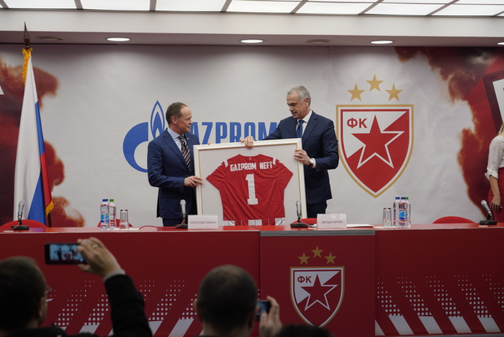 Gasprom njeft produžio ugovor o saradnji sa fudbalskim klubom "Crvena zvezda"