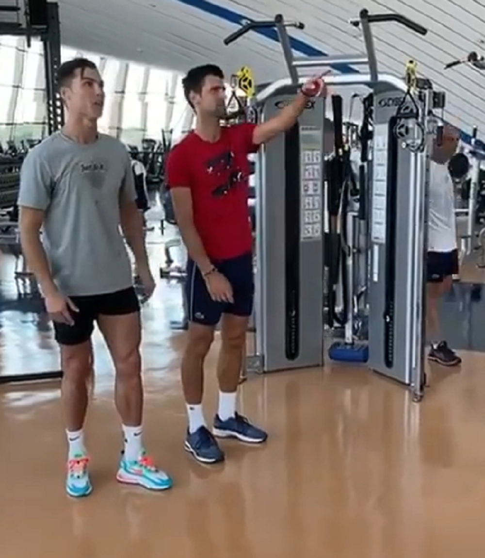 Đoković poslao poruku Kristijanu Ronaldu! Prekopirao je fudbalera i odmah mu se javio! (VIDEO)