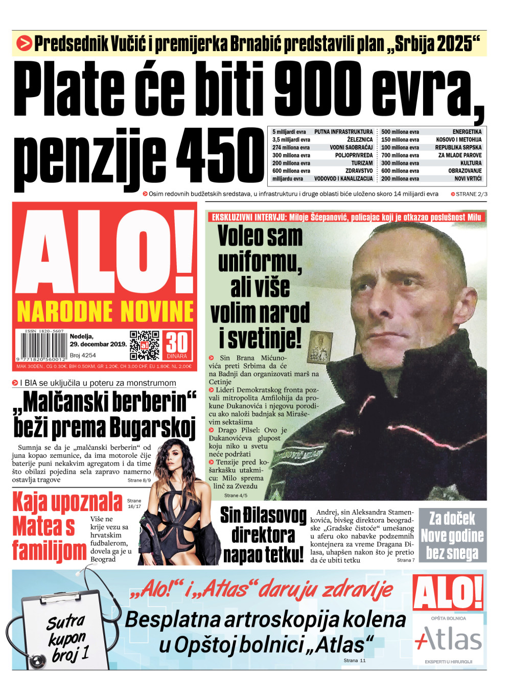 Plate će biti 900 evra, a penzije 450!