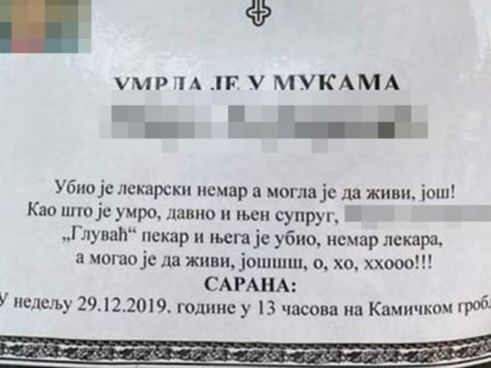 O ovoj umrlici priča cela Srbija! Meštani Šapca ostali zatečeni ispred ovog prizora!