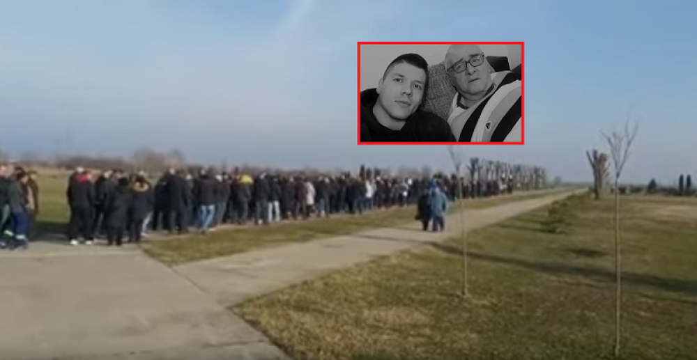 Nepregledna kolona ljudi ispratila na večni počinak oca Slobe Radanovića!
