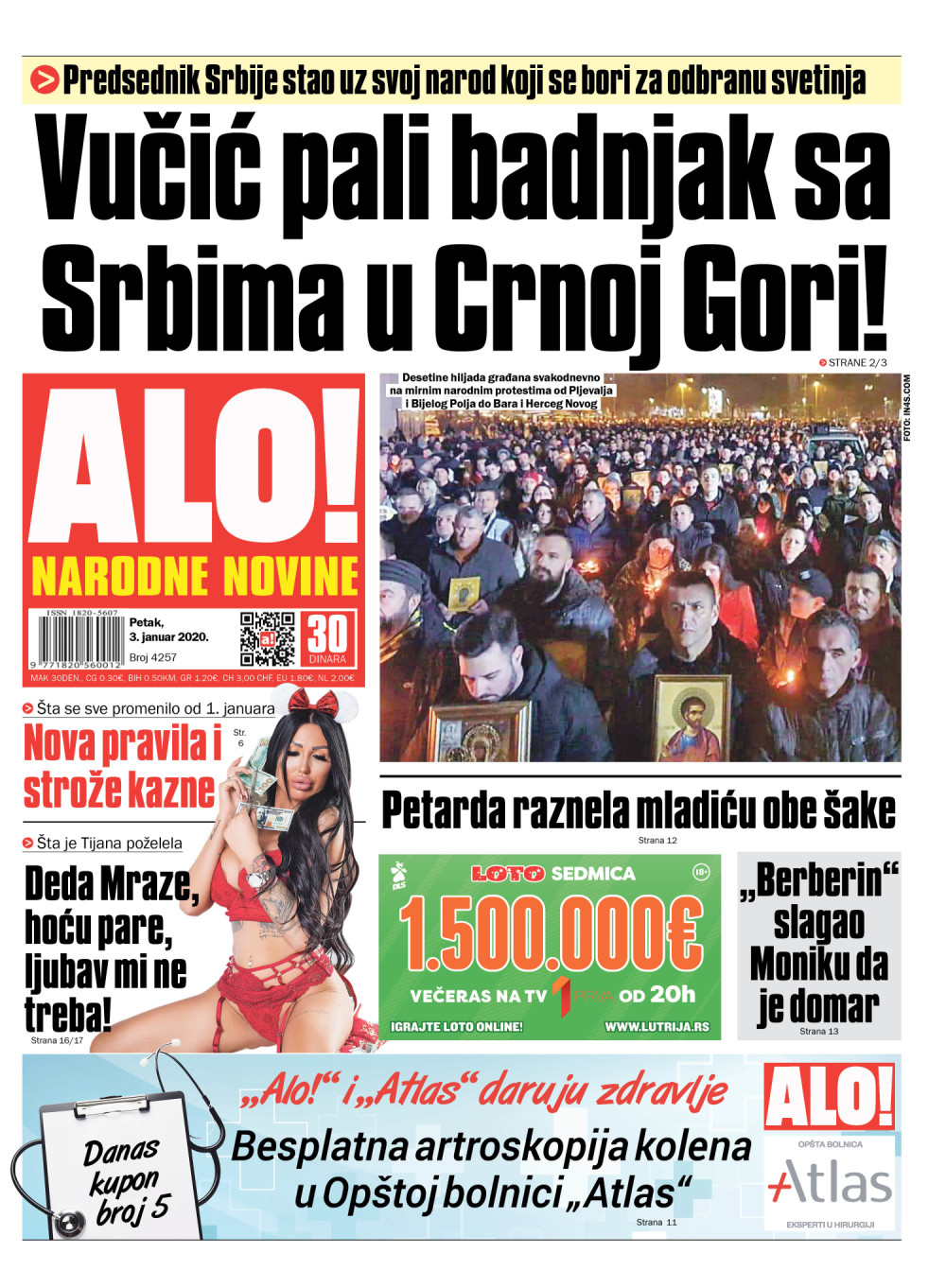 Vučić pali badnjak sa Srbima u Crnoj Gori!