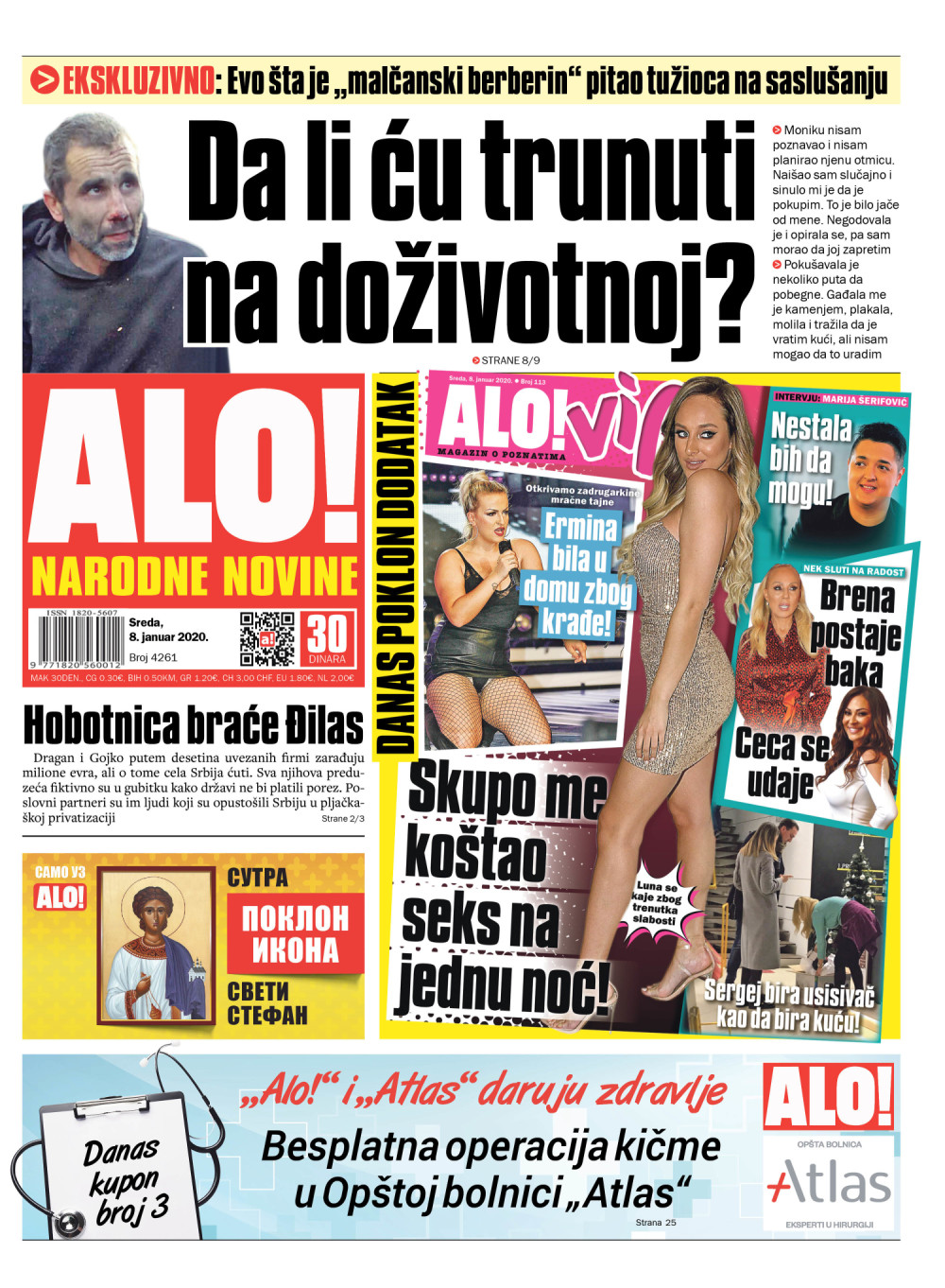 Hoću li trunuti na doživotnoj robiji?! ČITAJTE U "ALO!"