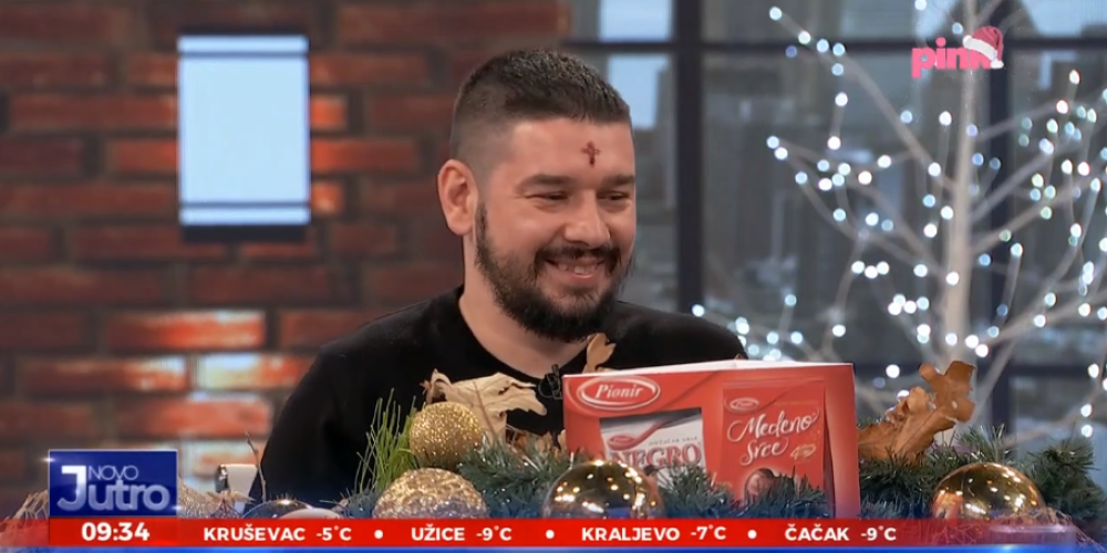 Nenad iz Pančeva o kome priča Srbija došao u Jutarnji program! Krst od krvi na čelu šokirao sve u studiju
