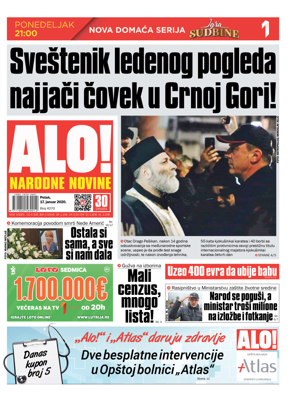 On je najjači čovek u Crnoj Gori! ČITAJTE U "ALO!"