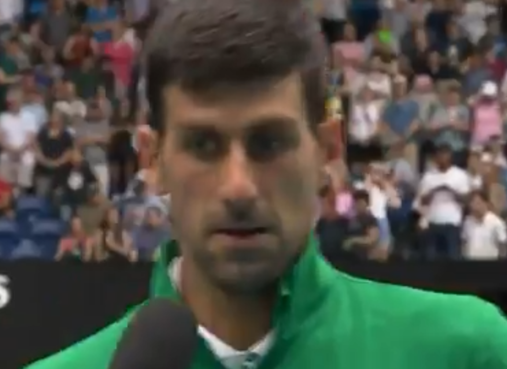 Đoković davao intervju na terenu, međutim povici Srba iz publike ga sprečili (VIDEO)