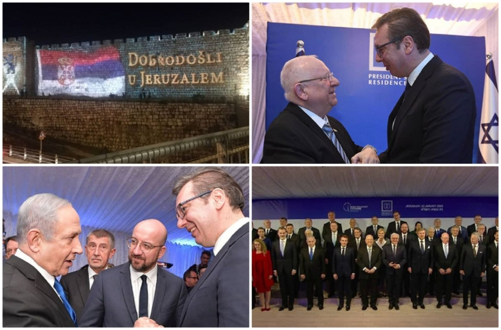 Srpska trobojka na zidinama Jerusalima! (FOTO)