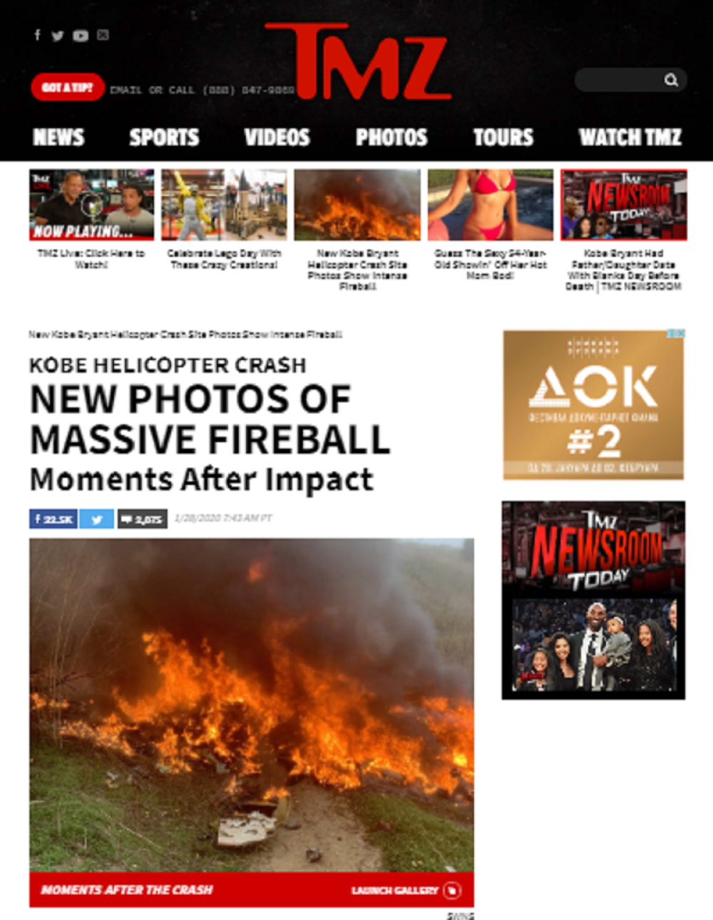 Ogromna vatra progutala Kobija, Đijanu i još sedmoro ljudi (UZNEMIRUJUĆE)