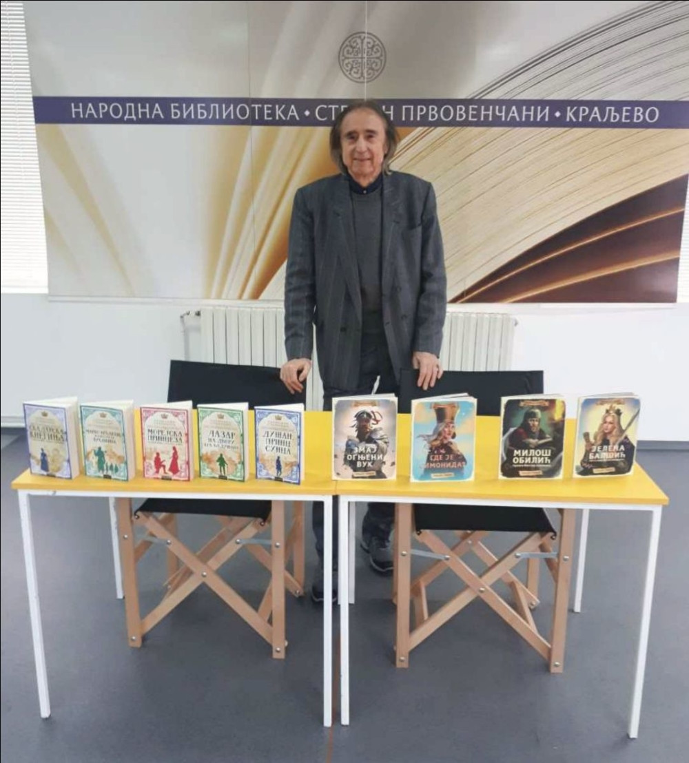 Predstavljanje istorijskih knjiga za decu Slobodana Stanišića u Kraljevu