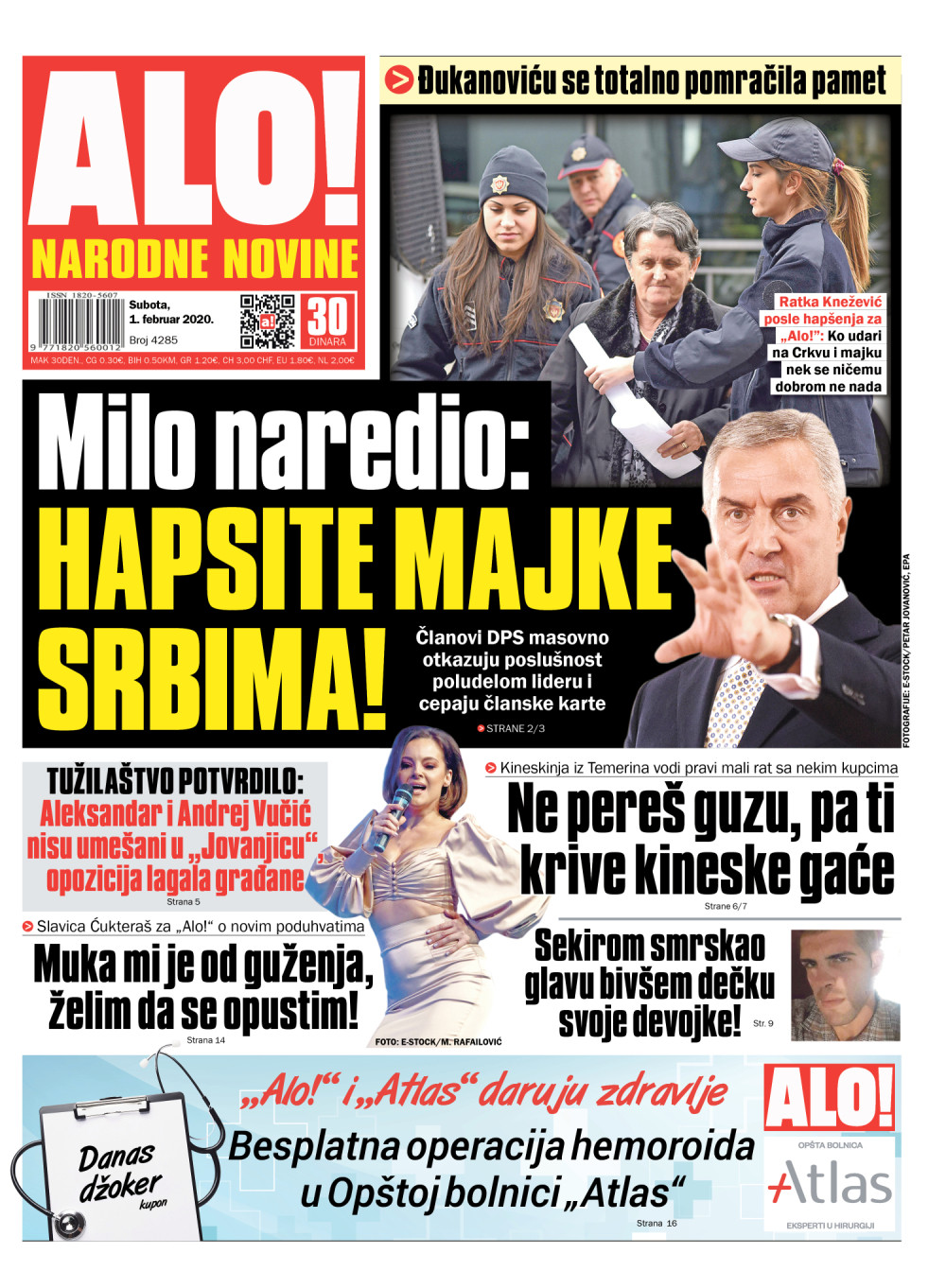 Milo naredio: Srbima hapsite majke!